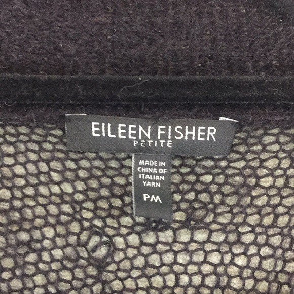 Eileen Fisher black mohair duster cardigan PM - Picture 6 of 13